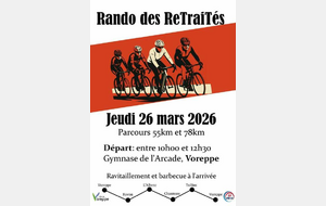 RANDONNEE DES RETRAITES  CYCLO CLUB DE VOREPPE